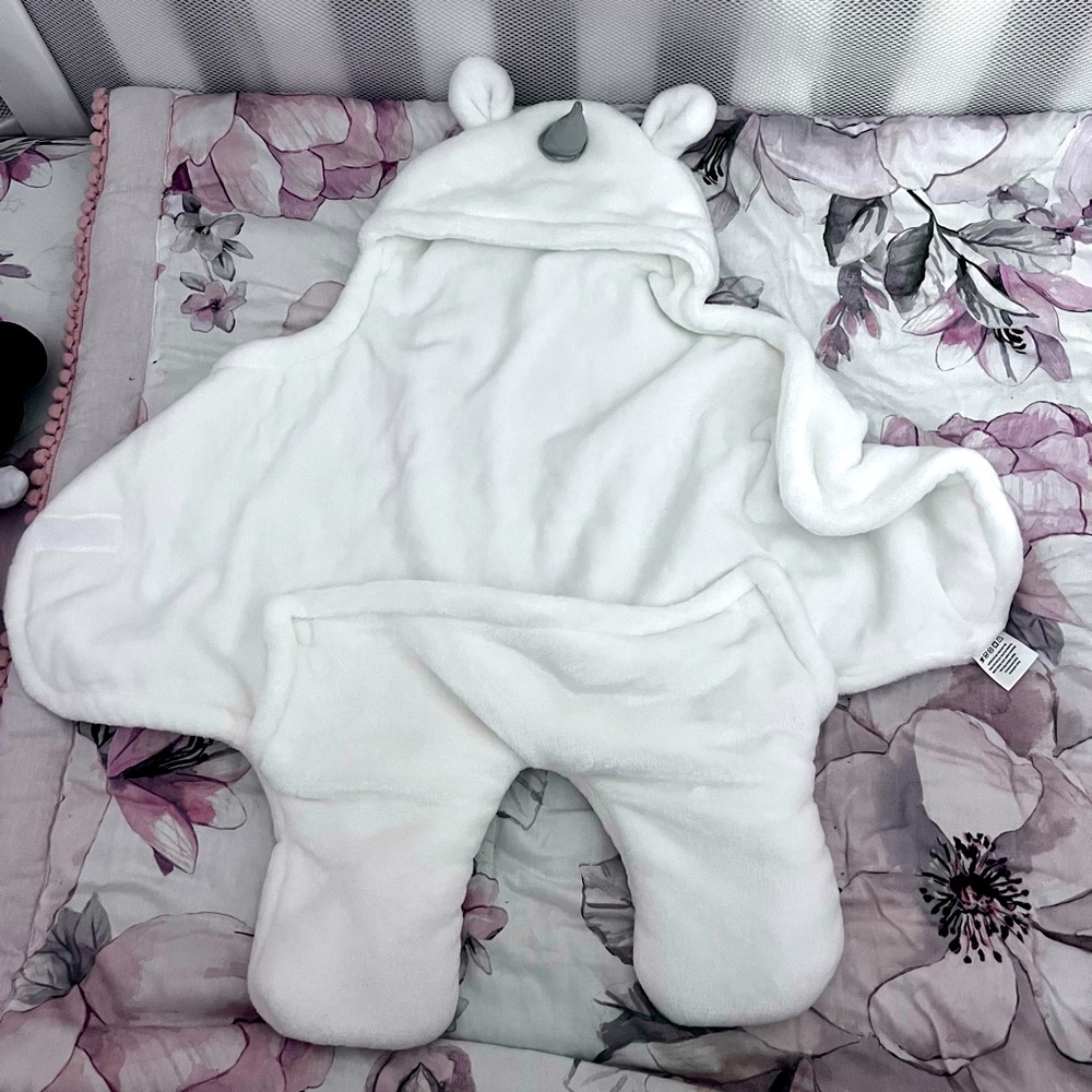 Blue Mello Baby Unicorn swaddle wrap